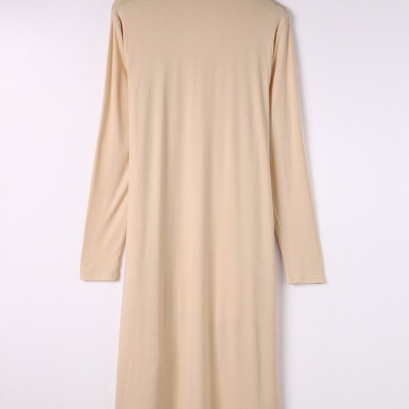 Make an offer!! Apricot Long Sleeve Pockets High Low Open Front Cardigan - Picture 9 of 13